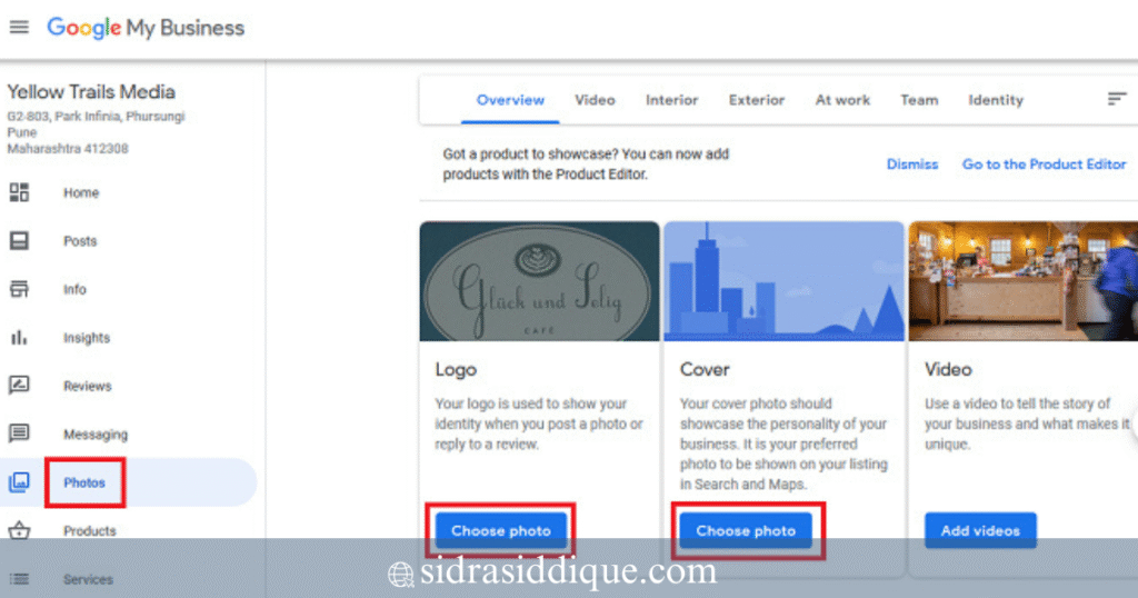 Add Services, Products, and Menus for Better Visibility