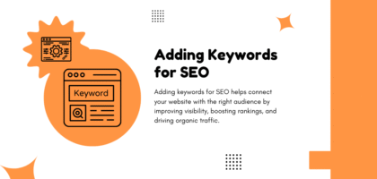 Adding Keywords for SEO