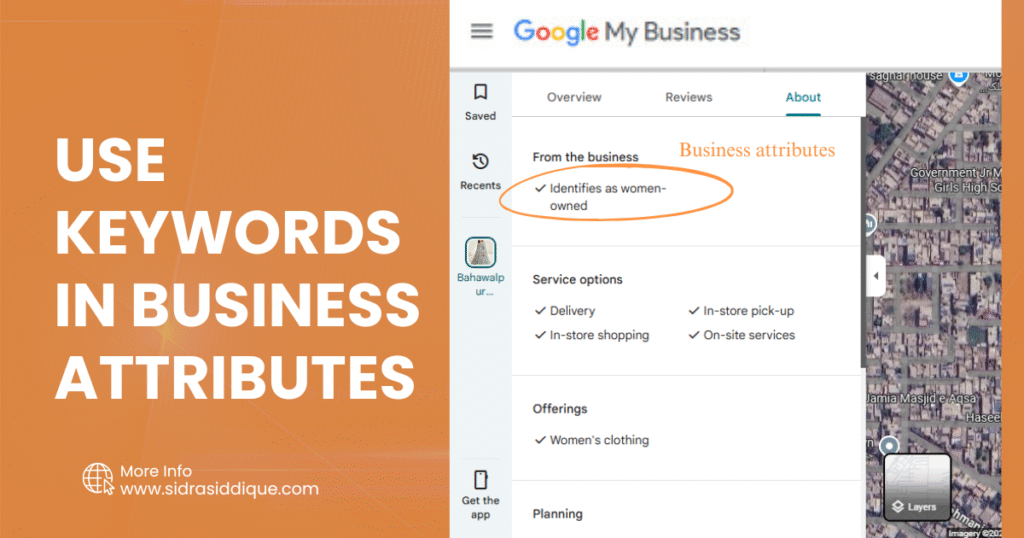 Use Keywords in Business Attributes